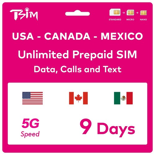 Carta sim prepagata usa - sim, 9