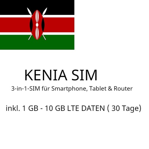 Kenya sim per turisti - turisti, gb