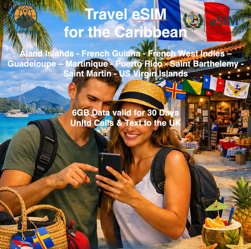 Esim viaggio per caraibi - da, i