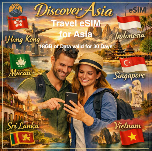 Esim viaggio per asia - da,