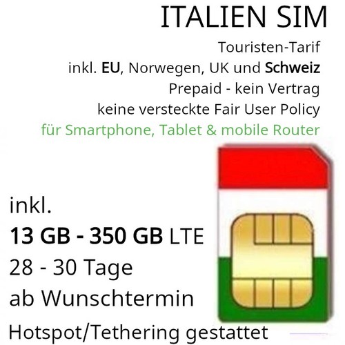 Italia sim per turisti gb - turisti,