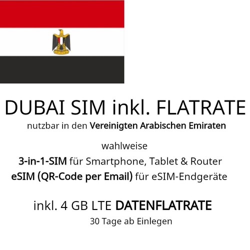 Dubai flatrate sim - flatrate, /
